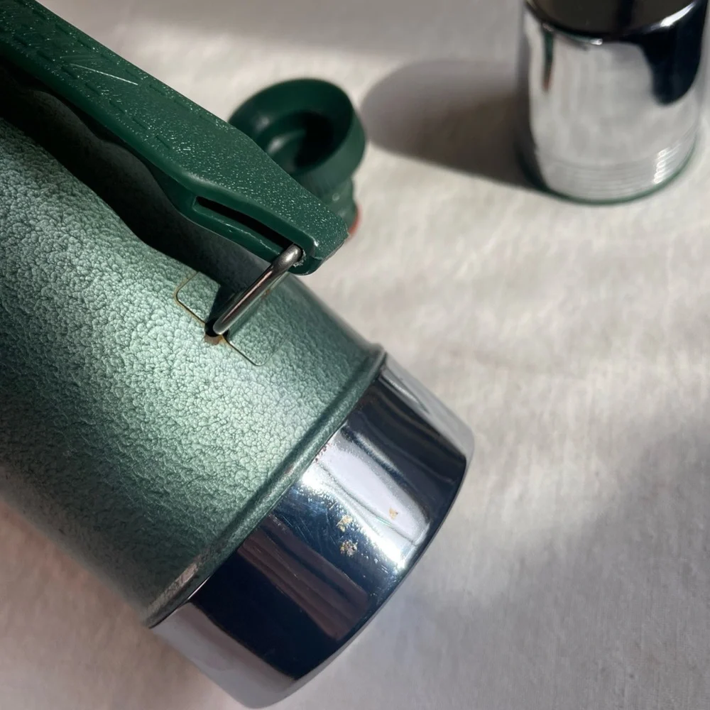VTG Stanley Aladdin Green Thermos A-944DH  1 Quart  Made In USA Excellent Cond. - Picture 5 of 12